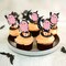 24 Pieces Pink Halloween Cupcake Toppers Pink Ghost Little Boo Cake Toppers Decorations for Pink Girl Halloween Birthday Baby Shower Party Supplies